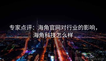专家点评：海角官网对行业的影响，海角科技怎么样