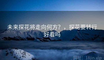 未来探花将走向何方？，探花要转行好看吗