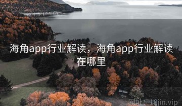 海角app行业解读，海角app行业解读在哪里