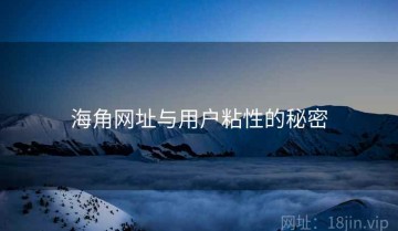 海角网址与用户粘性的秘密