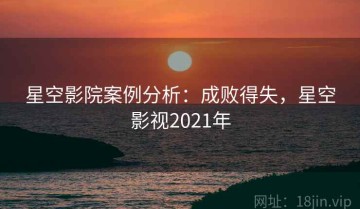 星空影院案例分析：成败得失，星空影视2021年