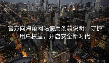 官方向海角网站使用条款说明：守护用户权益，开启安全新时代