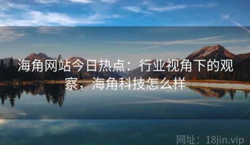 海角网站今日热点：行业视角下的观察，海角科技怎么样