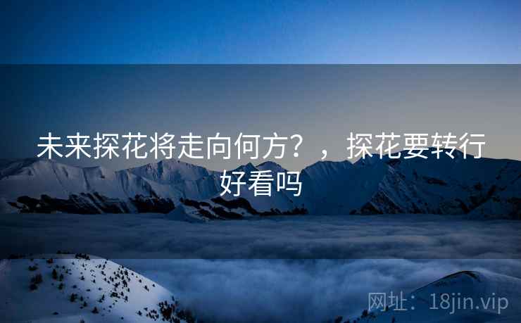未来探花将走向何方?,探花要转行好看吗 未来探花将走向何方?,探花要转行好看吗